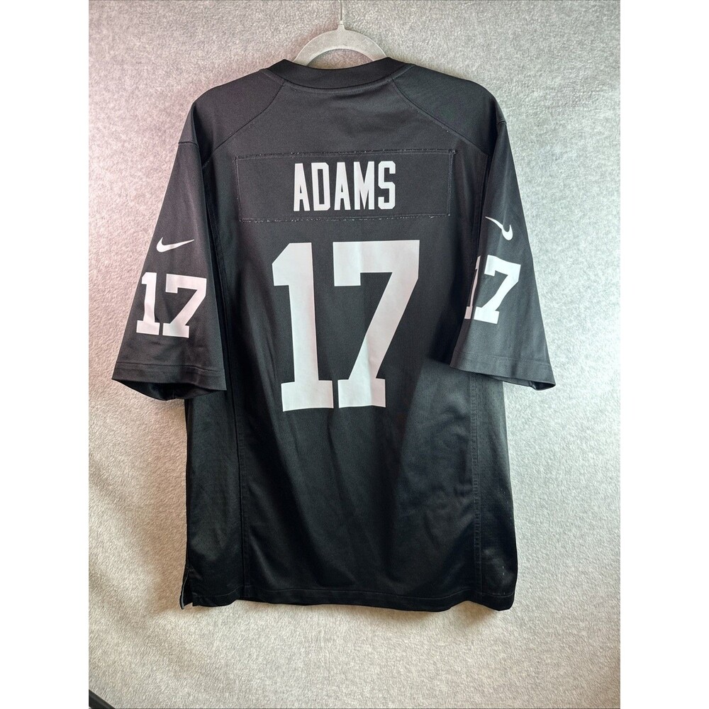 Las Vegas Raiders Jersey Large Black NFL Football Davante Adams 17 On Field Nike - Picture 7 of 11